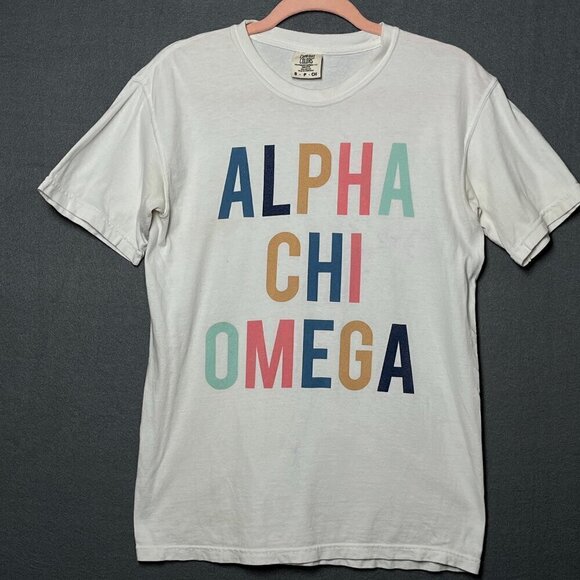 Alpha Chi Omega T-Shirt  Size Small - Picture 1 of 3